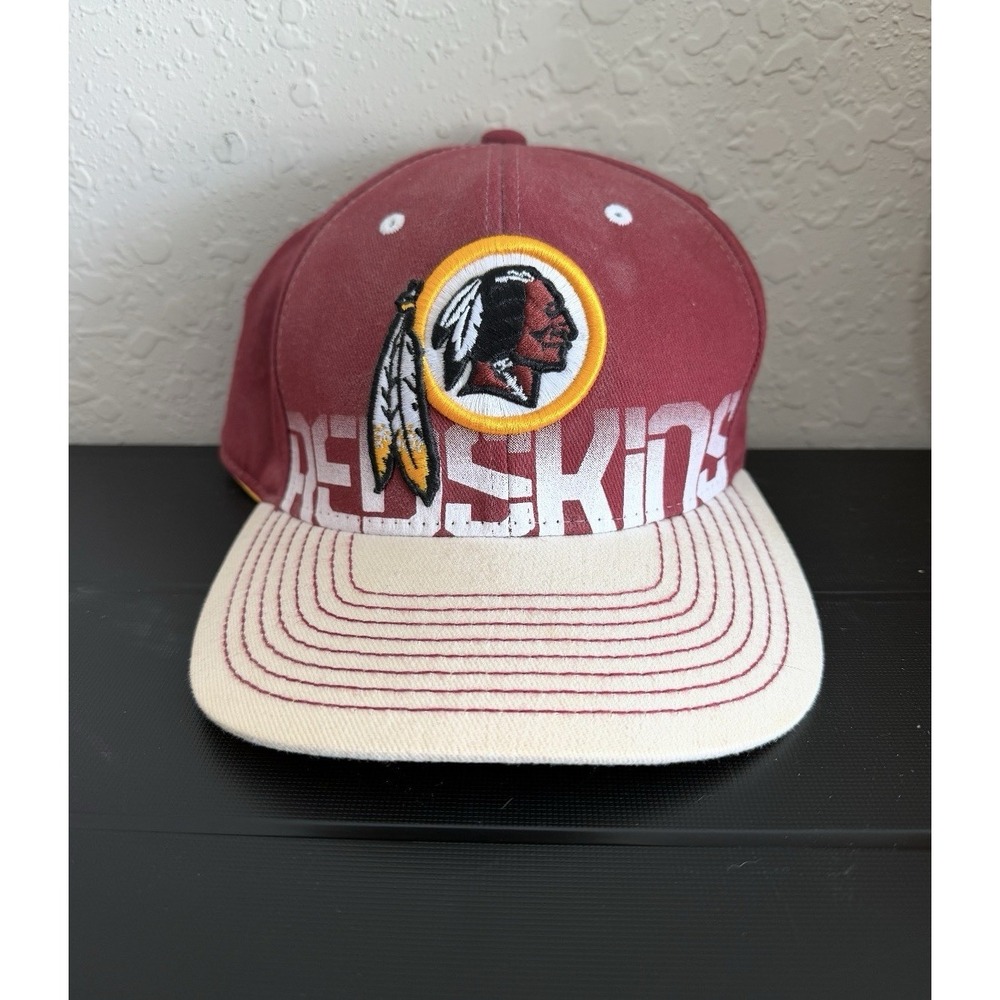 Vintage Reebok NFL Equipment Washington Redskins Hat Cap L/XL Burgundy Gold
